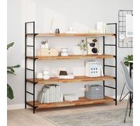 QJBSAVVA Lot de 2 étagères flottantes 140 x 40 x 4 cm en bois massif d'acacia traité à l'huile - Design moderne - Robuste et durable - Pour salon, chambre à coucher, cuisine