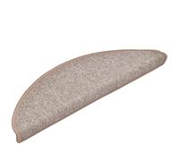 QJBSAVVA Lot de 20 tapis d'escalier - Marron clair - 56 x 17 x 3 cm - En polypropylène tufté - Antidérapant - Avec ruban adhésif - Pour l'intérieur