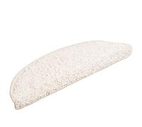 QJBSAVVA Lot de 30 tapis d'escalier - Blanc - 56 x 17 x 3 cm - En polypropylène tufté - Antidérapant - Avec ruban adhésif - Pour l'intérieur