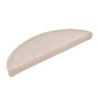 QJBSAVVA Lot de 30 tapis d'escalier taupe - 56 x 17 x 3 cm - 100 % polypropylène tufté antidérapant - Avec ruban adhésif - Pour l'intérieur