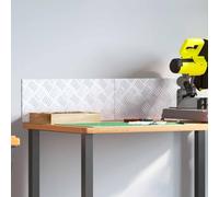 QJBSAVVA Lot de marches d'escalier en aluminium - 50 x 20 cm - Antidérapant avec motif géométrique - Pour l'intérieur - Tapis d'escalier modernes pour couloir