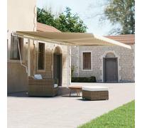 QJBSAVVA Lot de supports pour store banne - Blanc - 600 x 245 cm - En fer - Double supports pour plus de stabilité - Pieds durables - Pour terrasses, balcons et jardins