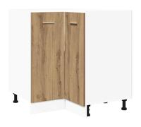 QJBSAVVA Meuble Bas de Cuisine Lyon, Armoire de Rangement en Bois d'Ingénierie, Buffet Bas pour Vaisselle et Casseroles, Coloris Chêne Artisanal, 75,5 x 75,5 x 81,5 cm