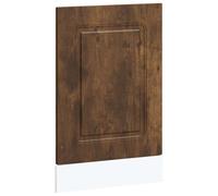 QJBSAVVA Panneau de Lave-Vaisselle Kalmar, Façade de Porte d'Habillage pour Appareil Encastrable, Décoration de Cuisine en Bois d'Ingénierie, Chêne Fumé, 45 x 1,5 x 57 cm