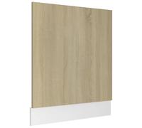 QJBSAVVA Panneau de Lave-Vaisselle Lyon, Façade d'Habillage pour Lave-Vaisselle Encastrable et Cuisine Intégrée, Bois d'Ingénierie, Coloris Chêne Sonoma, 59,5 x 3 x 67 cm