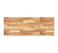 QJBSAVVA Plateau de lavabo en acacia massif, 120 x 50 x 2 cm, avec revêtement à l'huile, plan de travail robuste pour un charme rustique et une longue durée de vie