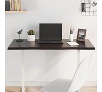 QJBSAVVA Plateau de table 100 x 40 x 2 cm en chêne massif marron foncé avec bord d'arbre - Plan de travail traité pour cuisine, bureau ou bistrot extérieur - Robuste et unique pour salle à manger