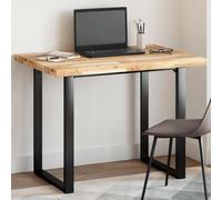 QJBSAVVA Plateau de table 100 x 70 x 4 cm en bois d'acacia massif non traité, rectangulaire, design moderne et durable, pour cuisine, salle à manger et bureau