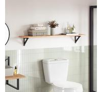 QJBSAVVA Plateau de table 120 x 20 x 2 cm en bois d'acacia massif non traité, design moderne, robuste et durable, pour cuisine, salon, bureau, balcon, jardin