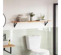 QJBSAVVA Plateau de table 120 x 30 cm en acacia massif 2 cm d'épaisseur non traité comme plan de travail cuisine ou extérieur - Design moderne pour salle à manger, gastro, balcon