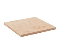 QJBSAVVA Plateau de table 50 x 50 cm en pin massif non traité - Plaque en bois rustique de 2,5 cm d'épaisseur - Pour cuisine, jardin, bistrot, table d'appoint - Pour salon, balcon et restauration