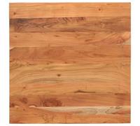 QJBSAVVA Plateau de table 70 x 70 x 2,5 cm en bois d'acacia massif rustique simple pour cuisine, salle à manger, bistrot, extérieur et bricolage, table basse, pieds compatibles