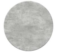 QJBSAVVA Plateau de Table Rond Ø 30 cm, Dessus de Table en Bois d'Ingénierie de 1,5 cm d'Épaisseur, Panneau de Rechange pour Table Basse et Table d'Appoint, Coloris Gris Béton