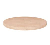 QJBSAVVA Plateau de table rond Ø 30 cm en chêne massif non traité de 2,5 cm d'épaisseur comme plateau de table basse ou plateau de chevet pour salon, café, bistrot, cuisine et salon extérieur