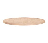 QJBSAVVA Plateau de Table Rond Ø70x2,5 cm en Bois de Chêne Massif Non Traité, Dessus de Table Brut pour Table Basse, Table d'Appoint, Console et Projet de Meuble DIY
