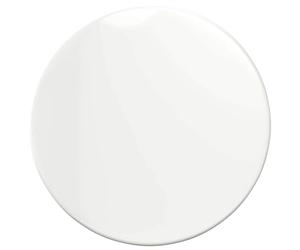 QJBSAVVA Plateau de Table Rond Blanc Brillant Ø 30 cm, Dessus de Table en Bois d'Ingénierie de 1,5 cm d'Épaisseur pour Table d'Appoint, Bout de Canapé et Bricolage Intérieur