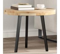 QJBSAVVA Plateau de table rond de 50 cm de diamètre en bois massif d'acacia non traité, 4 cm d'épaisseur, design moderne, robuste et durable, convient comme plateau de table à manger, table de bistro