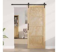 QJBSAVVA Porte intérieure ORKDAL marron 83 x 202 cm contreplaqué bois massif design moderne durable montage rapide pour chambre à coucher, bureau, couloir