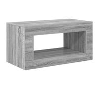 QJBSAVVA Table Basse Rectangulaire de Salon Style Moderne Gris Sonoma 99,5x50x50 cm, Table de Salon Robuste avec Grand Plateau pour Maison Bureau et Salle d'Attente
