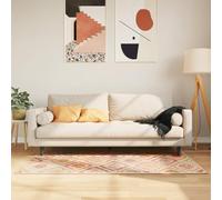 QJBSAVVA Tapis de salon, 80 x 150 cm, en velours, antidérapant, insonorisant, lavable en machine, multicolore, moderne, pour chambre à coucher, balcon et couloir