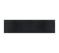 QJBSAVVA Tapis en bambou noir 100 x 400 cm - Tapis rectangulaire en bambou avec dessous antidérapant - Tapis moderne en bambou pour salon, couloir et cuisine - Tapis en bois résistant