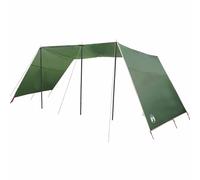 QJBSAVVA Tarp Auvent de camping avec barres - 402 x 240 x 240 cm - Couverture d'ombrage portable pour caravane et camping-car - Bâche de tente minimaliste avec sac de transport pour activités de plein