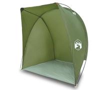 QJBSAVVA Tente de Pêche Vert Olive 150 x 100 x 150 cm, Abri de Camping Léger en Polyester, Structure Ouverte sans Porte avec Arceaux en Fibre de Verre et Sac de Transport