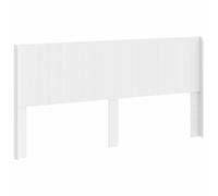 QJBSAVVA Tête de lit blanche en bois massif de 206,5 cm avec design à lattes verticales pour lit double, panneau arrière moderne pour montage sur cadre de lit, chambre à coucher, 206,5 x 7 x 100 cm