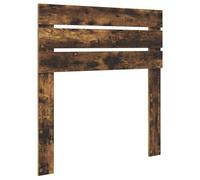 QJBSAVVA Tête de Lit Chêne Fumé en Bois d'Ingénierie, Tête de Lit Rectangulaire Moderne pour Cadre de Lit Double et Simple, Décoration de Chambre Cosy, 78 x 3 x 100 cm