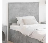 QJBSAVVA Tête de lit en bois gris 100 cm Tête de lit moderne pour chambre à coucher avec élégance simple et durabilité robuste pour chambre à coucher, appartement et chambre d'amis