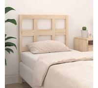 QJBSAVVA Tête de lit en pin massif 95,5 x 4 x 100 cm - Design moderne - Bois robuste - Dossier pour une lecture confortable dans la chambre à coucher