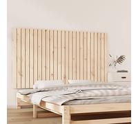 QJBSAVVA Tête de lit murale 159,5 x 90 cm en pin massif non traité - Design rustique - Aspect moderne - Montage mural léger - Dossier confortable pour sommier tapissier et lit normal dans la chambre à