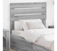 QJBSAVVA Tête de lit Sonoma - Gris - 102 x 100 cm - En bois moderne - Pour chambre à coucher, chambre à coucher - Facile à monter - Pour lit simple, lit double, chambre d'adolescent