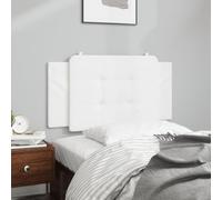 QJBSAVVA Zadar Coussin mural, 100 cm, en cuir synthétique, tête de lit, blanc, 100 x 3 x 48 cm, dossier rembourré en mousse avec motif matelassé classique pour lit et salon