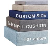 QJCHLO Coussin de Banc sur Mesure,Mousse Haute résilience 75D, Quatre Tissus au Choix, Coussins de Banc sur Mesure pour mobilier d'intérieur, vestiaire, Cuisine, Salle à Manger(5cm)