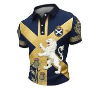 QJDFLL 2026 Coupe du mondeChemise à Manches Courtes Carreaux écossais Classique pour Hommes Confort Style Quotidien sans Logo (Blue, XL)