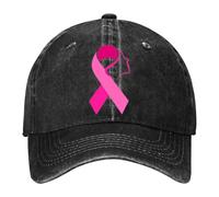 QJDFLL Casquette De Baseball Sensibilisation Cancer du Sein Rose Octobre pour La Chapeau Sport Visière(a-Le Noir,Taille Unique)