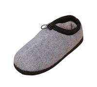 QJDFLL Chaussons Femme Ballerines Accueil Automne et Hiver modèles de Couple Paquet Talon Cott sur Chaussures intérieur antidérapant Chaud épaissi Bas(Grey,41)