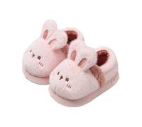 QJDFLL Chaussons Femme Chaussons Confortables pour Enfants pour Une Utilisation en intérieur, Parfaits pour l'automne et l'hiver, Design de Dessin animé Confortable pour Les(Rose,34)