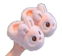 QJDFLL Chaussons Femme Chaussons d'hiver chauds et pelucheux pour filles, chaussures d'intérieur confortables et douces pour tout-petits(Light Rose,37)