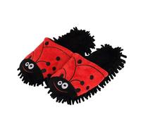 QJDFLL Chaussons Femme Hiver Chaussons d'hiver confortables avec serpillière amovible, lavable et -éraflures, chaussures d'intérieur et d'extérieur doublées de polaire douce(Rouge,43)