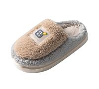 QJDFLL Chaussons Femme Mules 2022 Nouveau Couple Hommes Style coréen en Peluche Peut à l'intérieur et à l'extérieur Fond épais antidérapant Coton Pantoufles(B,43)