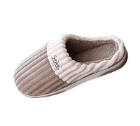 QJDFLL Chaussons Femme Rigolo Chaussons en à mémoire de Forme pour Chaussures d'intérieur et d'extérieur avec Semelle épaisse et Souple, Soutien Confortable de la voûte Plantaire(Café,49)