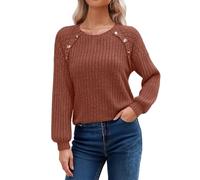 QJDFLL Chemisier à Manches Longues pour Femme, Pull léger, Style Business décontracté, Haut en Dentelle, Tendance, Automne(Rouge,L)