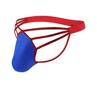 QJDFLL Ensemble Thermique Homme Fesse exposée String en Soie de Glace évidé Grande Poche Pantalon Amusant Robes Bouddhistes pour Hommes(Bleu,M)