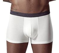 QJDFLL Meilleurs sous vêtements pour Hommes Solid Color Mid Waist Soft Briefs Sexy Courts Pantalon De Nuit Homme(Blanc,XL)