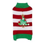 QJDFLL Nouveau Mod.el VI.P Voiture Gingerb.Read Homme Bois de Renne Ceinture aîné Arbre noël Flocon Neige Animal Compagnie Pull pour Animaux Chat Noel(Rouge,S)