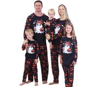 QJDFLL Pyjama de Halloween Famille, Ensembles de Pyjama Famille,Automne Hiver de Pyjamas pour Père Mère Enfants BéBé- Cadeaux pour la Famille(Femme,##005,12 mois)
