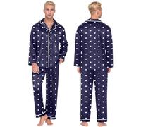 QJDFLL Saint Valentin Doux et confortable : ensemble de dressing pour couple avec imprimé cœur, parfait les loisirs décontractés détendus à la maison.(BU1,L)