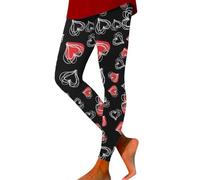 QJDFLL Saint Valentin Leggings Pantalon Yoga imprimés décontractés pour la Saint-Valentin Femmes Cadeau de Saint Valentin(Rose,XXL)